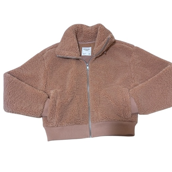Abercrombie & Fitch Camel Teddy Jacket - Picture 2 of 5